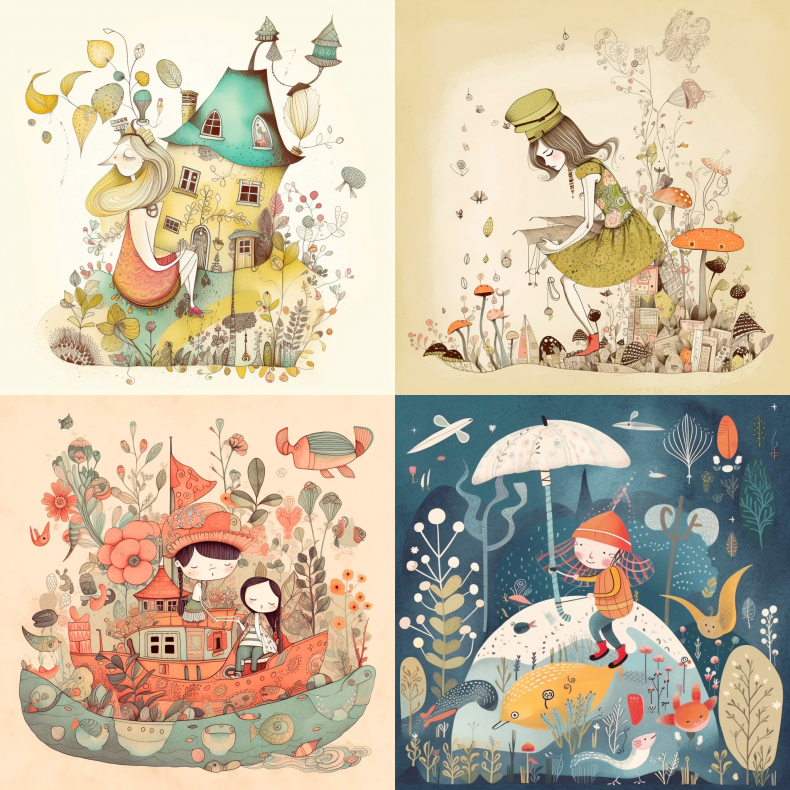 Whimsical Illustration 异想天开的插图